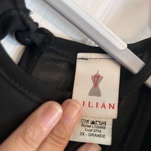 Black Polyester blouse cold shoulder